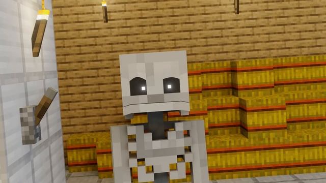 ?? Skeleton VS Enderman! Minecraft Animation (made with Blender 2.91) смотреть онлайн