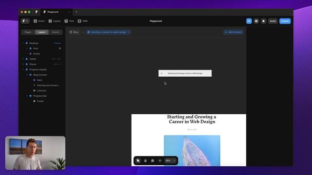 Framer / How to Create a Progress Bar Triggered by Scroll смотреть онлайн