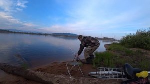 Рыбалка на реке Баргузин  Кот доволен