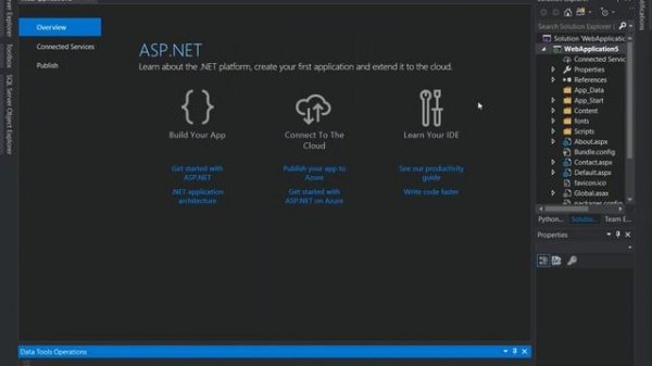 ASP.NET Web Forms in Visual Studio 2019(Getting Started)