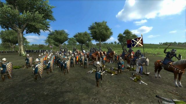 Medieval II Total War мод Булатная сталь3 1 Моменты битв Кампания за Францию смотреть онлайн