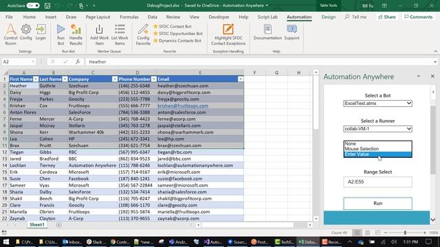 How To Run a Bot Inside Excel | RPA Productivity Tools смотреть онлайн