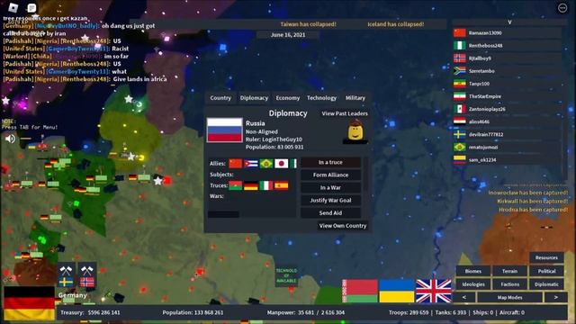 Starting WW3 as GERMANY! (Rise of Nations Roblox) смотреть онлайн