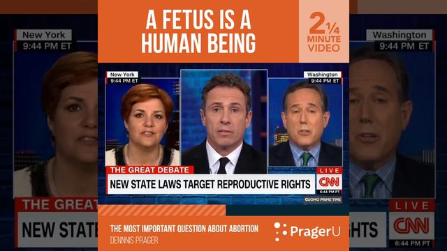 Dennis Prager vs CNN Panel on Abortion | Short Clips смотреть онлайн