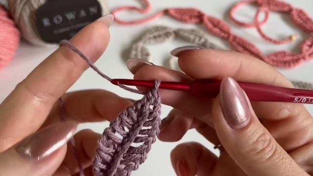 ЭТО ПРОСТО ПОТРЯСАЮЩЕ: ВЯЖЕМ БЕЗОТРЫВНО ЛИСТОЧКИ КРЮЧКОМ!!! / HOW TO CROCHET TUNISIAN NECKLACE ?? смотреть онлайн