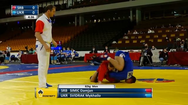 Sambo 2020 World Championships Youth , Junior 82 SRB UKR смотреть онлайн
