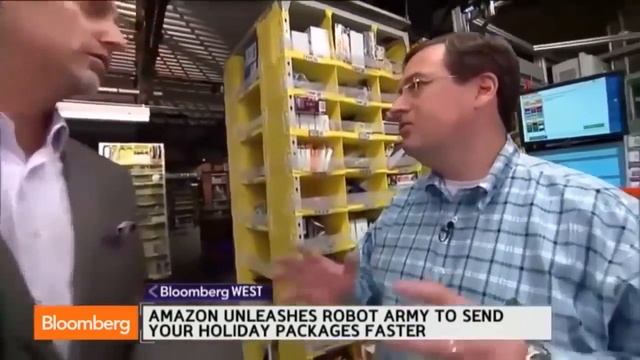Amazon. Роботы кладовщики Amazon работают в 5 раз эффективнее людей. Amazon Today