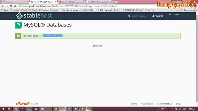 Hướng dẫn add on domain và tạo cơ sở dữ liệu mysql cho website wordpress смотреть онлайн