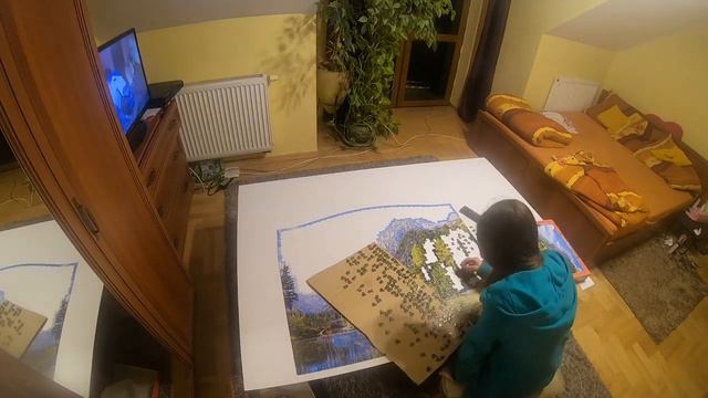 Time Lapse Puzzle Castorland Mountain Refuge in the Alps 3000 смотреть онлайн