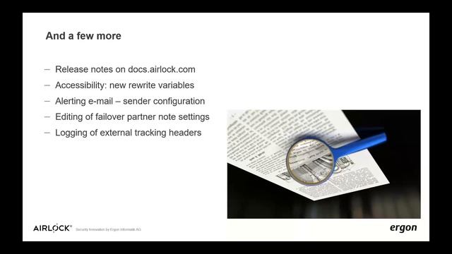 Airlock Gateway 7.6 Webinar - Feature Overview (English) смотреть онлайн
