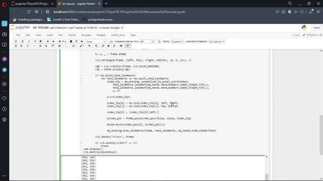 Day #2 Air Mouse: Controlling Mouse Using Gestures смотреть онлайн