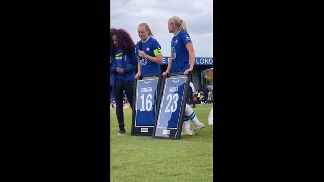 Magdalena Eriksson and Pernille Harder say goodbye смотреть онлайн