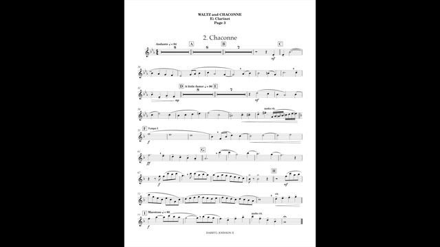 Waltz And Chaconne (E flat Clarinet part) by Darryl Johnson II смотреть онлайн