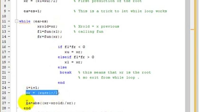Numerical methods for engineers with MatLab - lecture 7 (Bisection Method) смотреть онлайн