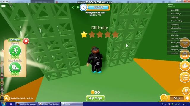 играем в Climb Time в роблокс смотреть онлайн