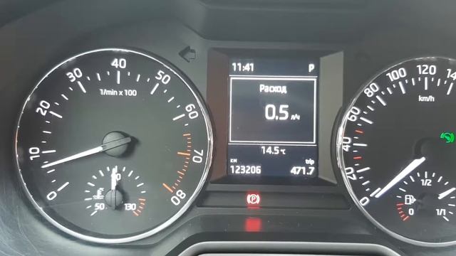 Skoda Octavia A7 1.4 CHPA расход на холостых 0.4л/ч. смотреть онлайн