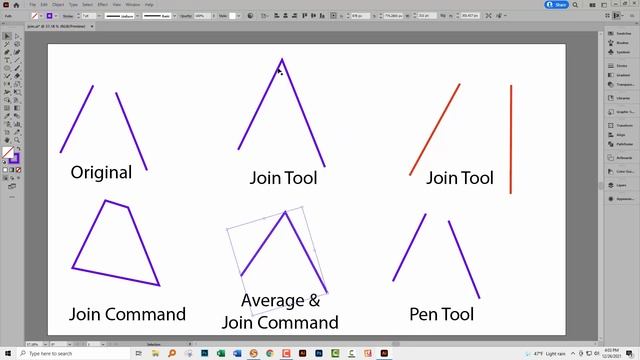 Illustrator - Join Paths Methods - Each Tool Gives Different Results смотреть онлайн