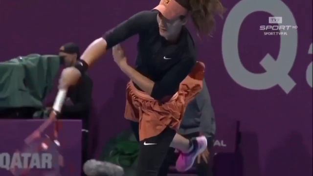 Fatma Al Nabhani in Qatar Total Open 2019 смотреть онлайн