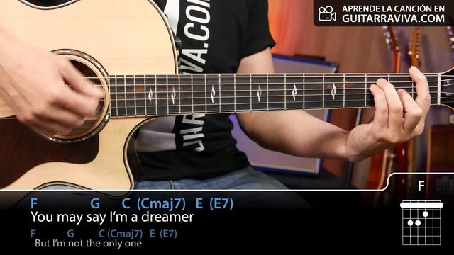 Imagine - John Lennon Acordes para guitarra смотреть онлайн