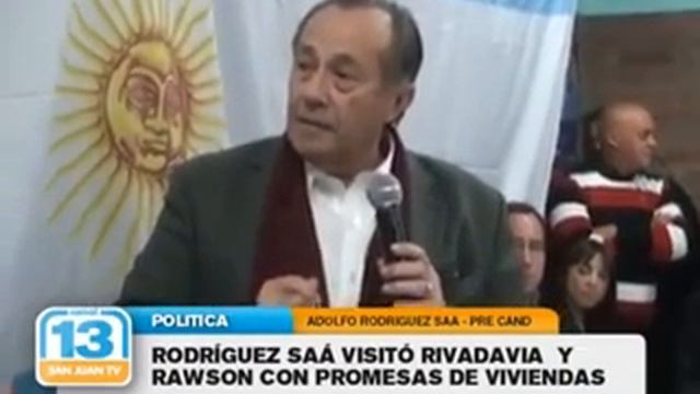 Adolfo rodriguez Saa presidente - lanzamiento San Juan смотреть онлайн