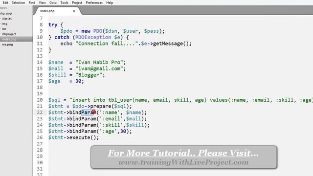 Bangla Object Oriented PHP Part-44 (bindValue() and bindParam()) смотреть онлайн