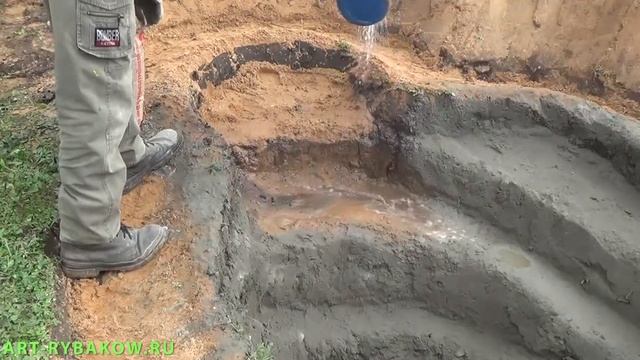Декоративный пруд своими руками для карпов - 2. смотреть онлайн