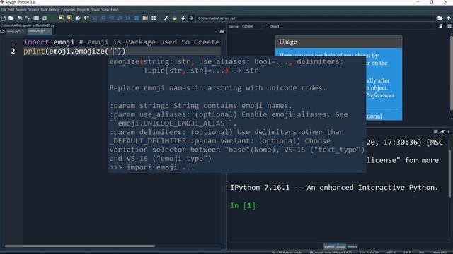 how to create emoji using python смотреть онлайн