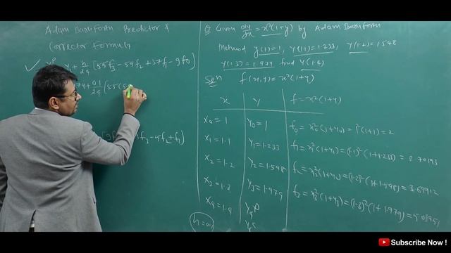 Adam Bashforth Predictor And Corrector Method - Solution Of ODE By NA смотреть онлайн