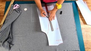 Раскрой модного жакета сразу на ткани. Создаем ансамбль из трёх изделий.mp4