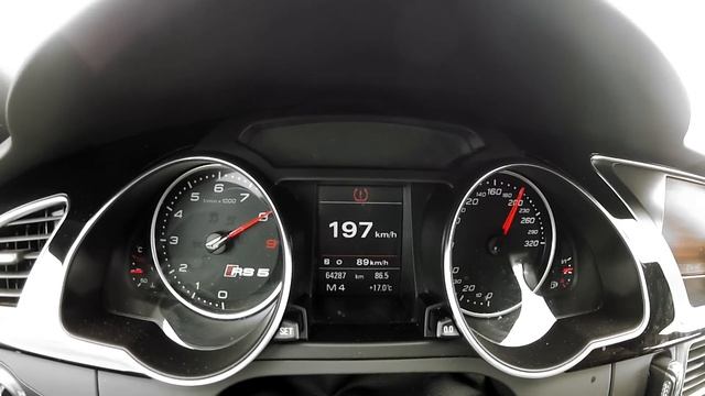 Audi RS5 4.2 FSI with mcchip-dkr supercharger kit 100-250km/h смотреть онлайн