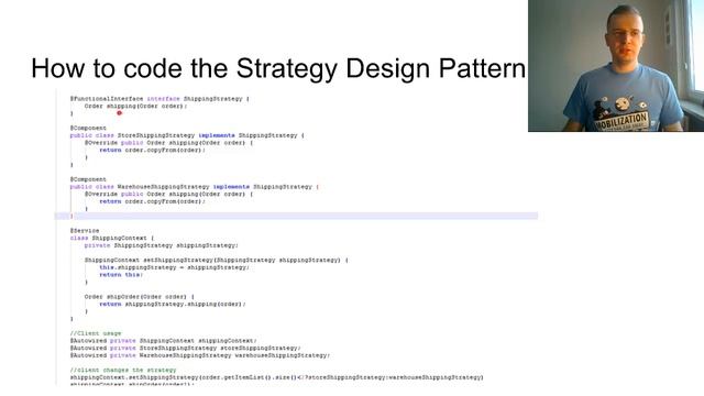 Java interview : Strategy design pattern смотреть онлайн