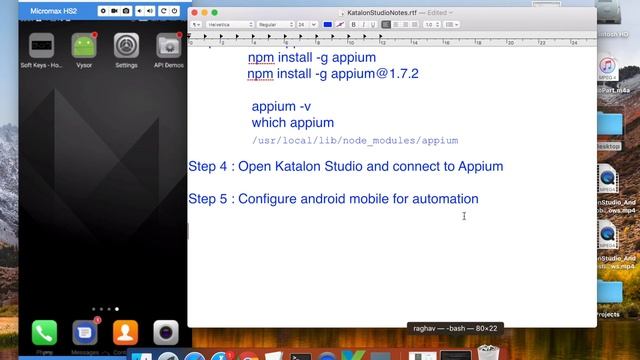 Katalon Studio 21 - How to do Mobile (android) Testing on Mac OS | 7 STEPS смотреть онлайн