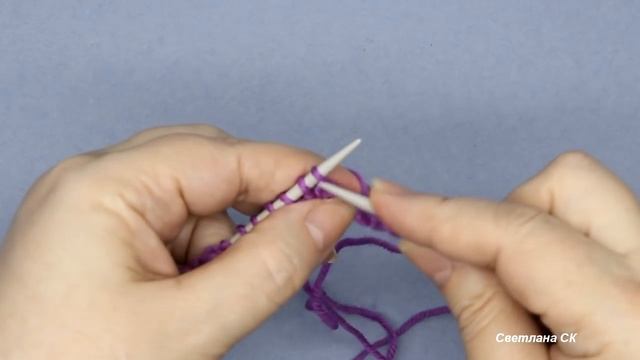 139 Узоры спицами двухсторонний для шарфа Светлана СК смотреть онлайн