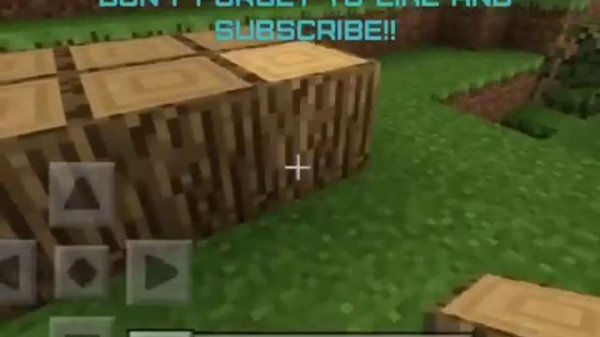Minecraft PE - How To Place Sideways Logs!!