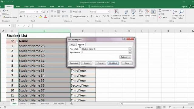 Find and Replace | एक्सेल मध्ये नाव बदलण्यासाठी सोपी ट्रिक | excel in marathi смотреть онлайн