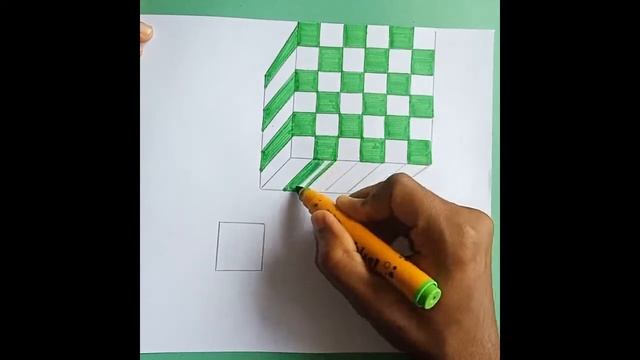 EASY 3D CHESS BOARD DRAWING/FREE TUTORIAL смотреть онлайн