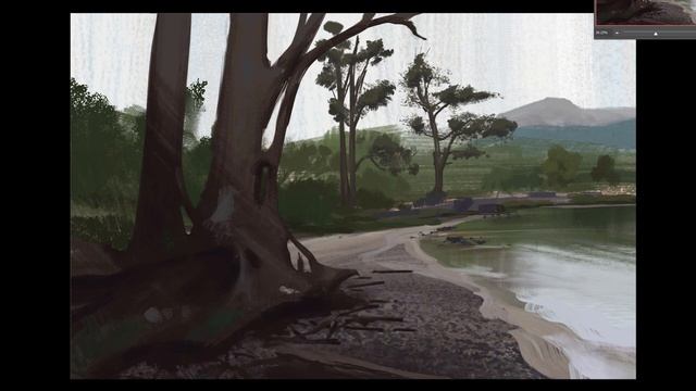 Concept Art Process ( Landscape Environment Painting ) смотреть онлайн