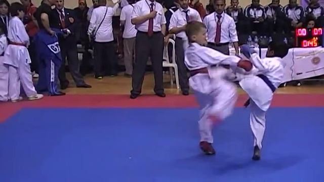 4th World Shotokan Karate Championships 2013 İvan Matveev Kumite Shobu 6-7 Years