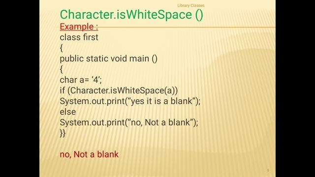 Computer Applications for ICSE || Library Classes in Java part-1 (Character & Boolean functions) смотреть онлайн