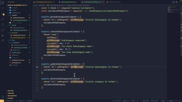 51-NodeJS (بالعربي) : Create Sub Category Handler, Validation and Route смотреть онлайн