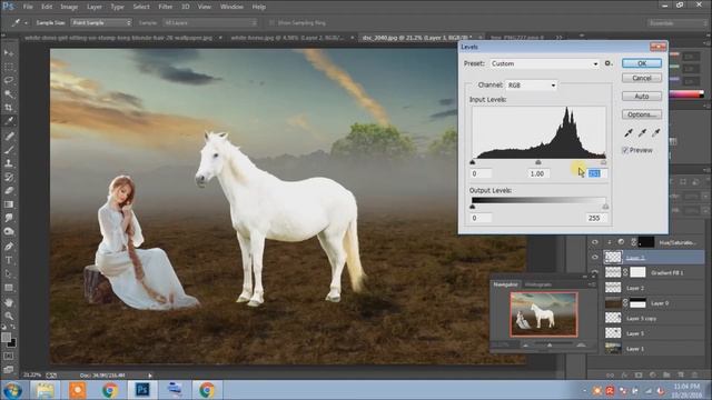 Photoshop Tutorial | White horse| Image Manipulation смотреть онлайн