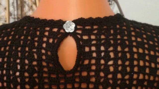 Топ "Темная ночь" крючком + Схема.Top "Dark Night" crochet + Scheme. смотреть онлайн