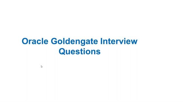 Webinar Oracle Goldengate Interview and Certification Tips 29082021 смотреть онлайн