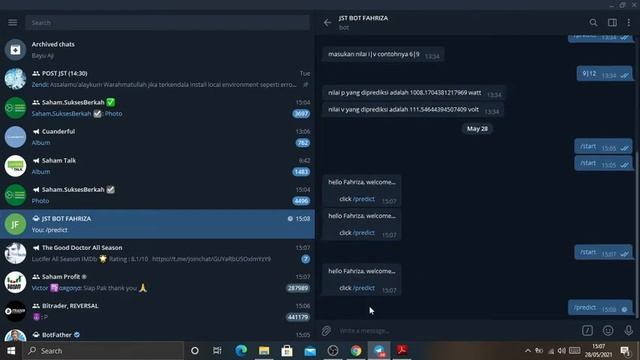 BOT TELEGRAM MENGGUNAKAN GITHUB DAN HEROKU.COM UNTUK PEMENUHAN TUGAS JARINGAN SYARAF TIRUAN WEEK 11 смотреть онлайн