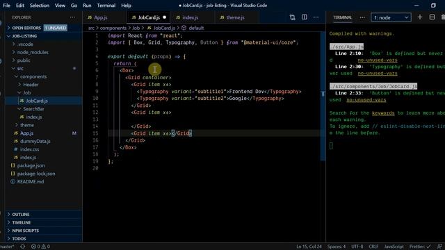 Job Listing App | React js project (Hooks, Material UI, Firebase) - Part 4 смотреть онлайн