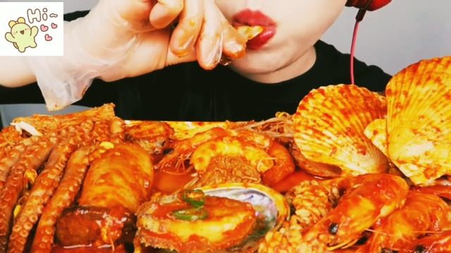 ASMR морепродукты, чавканье , еда , расслабляющие Asmr звуки ??????