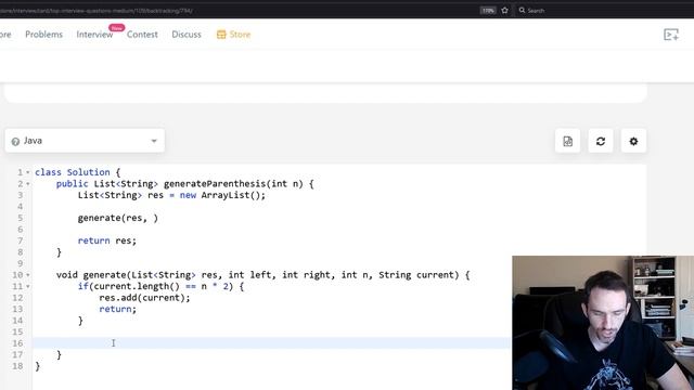 Generate Parentheses | Java | LeetCode Solution 22 смотреть онлайн