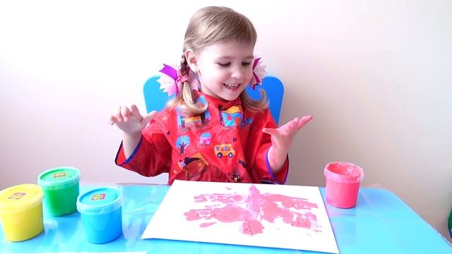 Рисуем Пальчиками Рисование для детей Пальчиковые Краски смотреть онлайн