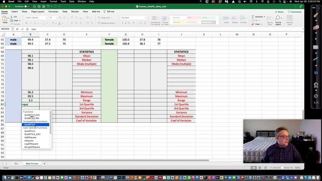 Calculating Descriptive Statistics in Excel смотреть онлайн