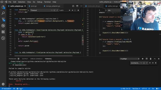 Live Coding - Moleculer Go - SQLite db adapter #golang #microservices #livecoding #sqlite смотреть онлайн